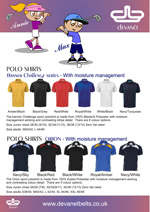 Devanet kids golf polo shirts